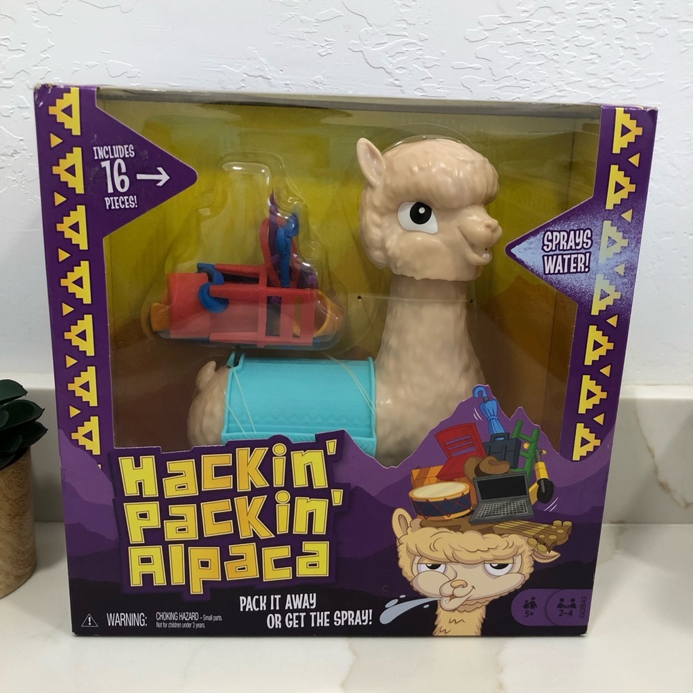 ❌Free with purchase Kids Hackin’ Packin’ Alpaca Toy Game Fun Learning